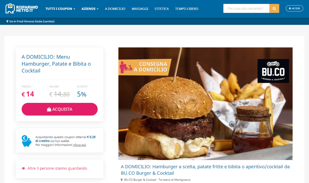 Bu.co Udine Menu